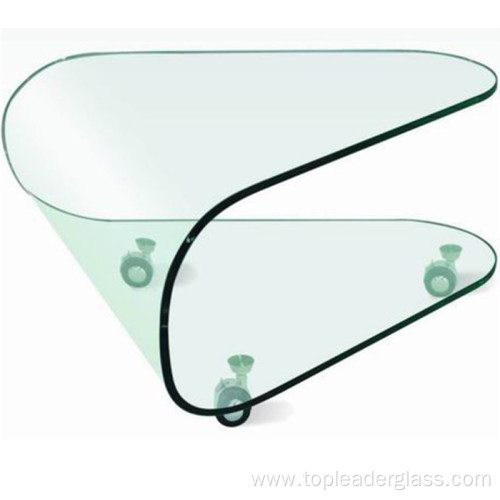 Bent curved tempered glass curved for building architecture